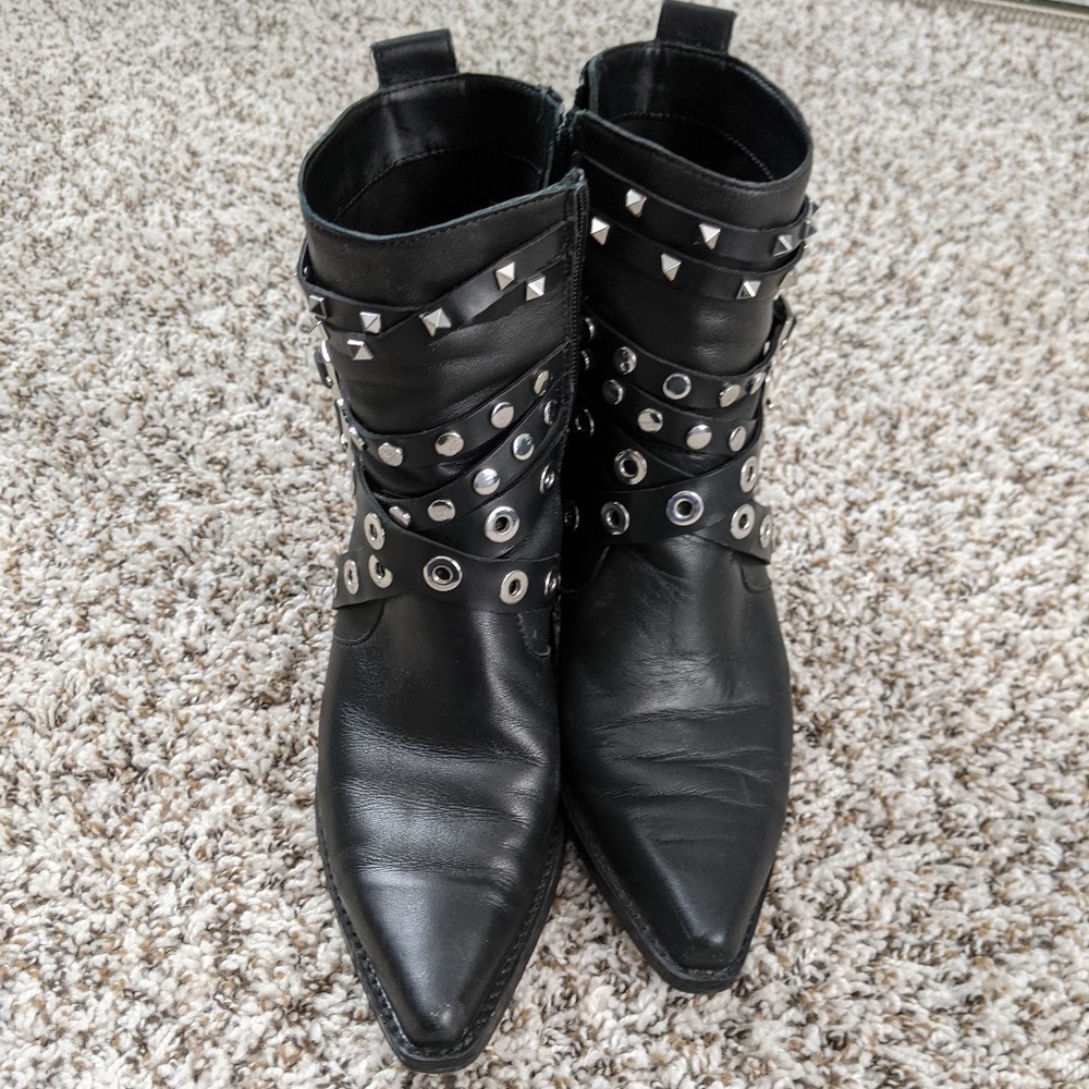 Black Zara Ankle Booties